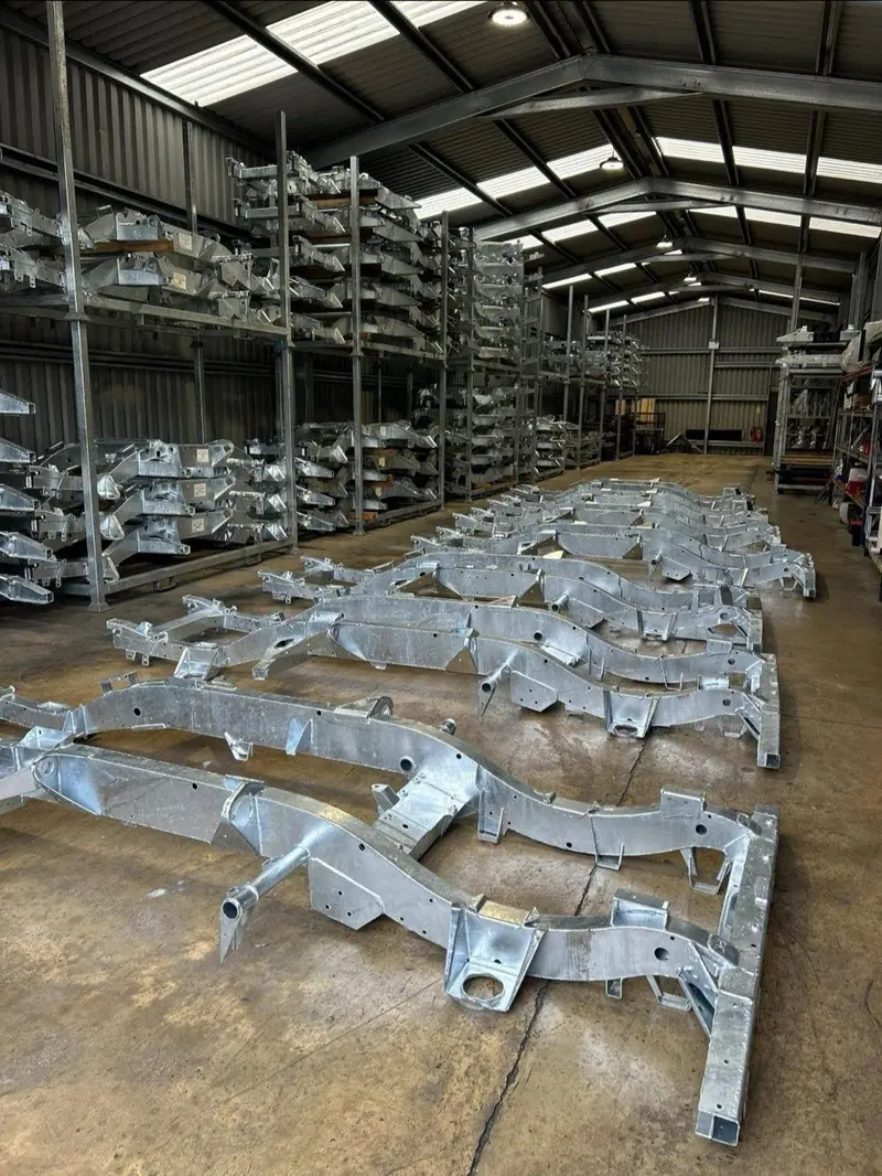 Defender galvanised chassis